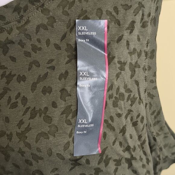 All in Motion XXL Green Sleeveless Boxy Fit Crop Top, NEW - Picture 4 of 6